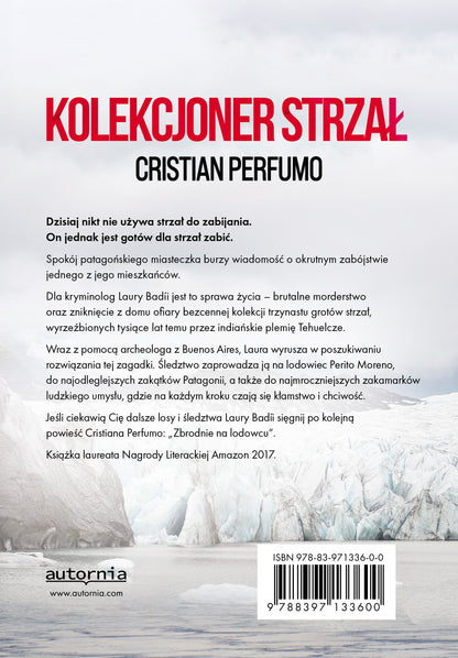 Kolekcjoner strzał — Cristian Perfumo, tylna okładka